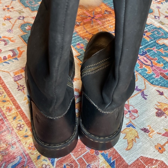 BORN BLACK LEATHER KNEE HIGH WOMEN BOOTS SIZE 9.5 - Picture 4 of 13